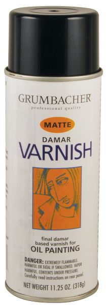 Damar Matte Varnish Spray for Oils 11.25oz