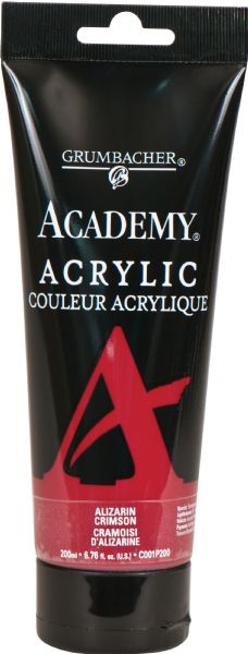 Acrylic Paint 200ml Alizarin Crimson