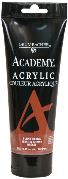 Acrylic Paint 200ml Burnt Sienna