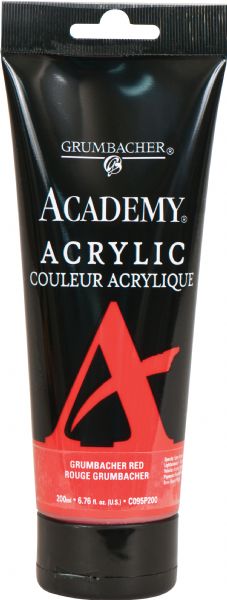 Acrylic Paint 200ml Grumbacher Red