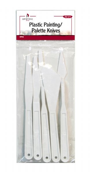 Plastic Painting/Palette Knife 5-Piece Set