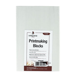 Traditional White Printmaking Blocks 6-Pack