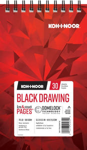 Black Drawing Paper 5.5&quot; x 8.5&quot;