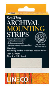 Archival Mylar See-through Mounting Strips