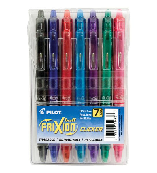 Ball Clicker Erasable Gel Pen