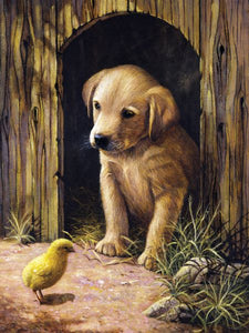 8 3/4 x 11 3/8 Junior Small Set Labrador Pup