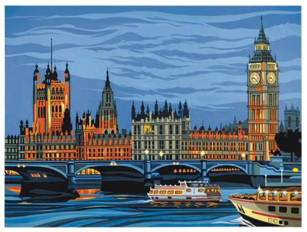 Large Painting by Number Parliament