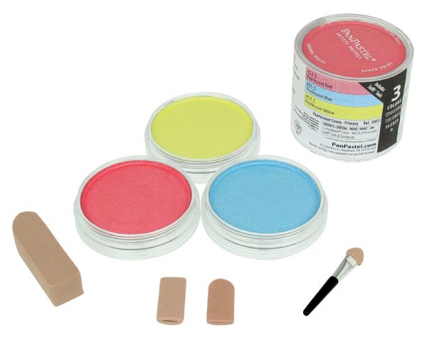 Ultra Soft Artists' Painting Pastel Pearlescent Primary Color Set