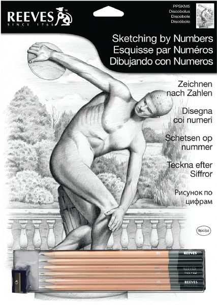 Medium Sketching By Numbers Diskobolus