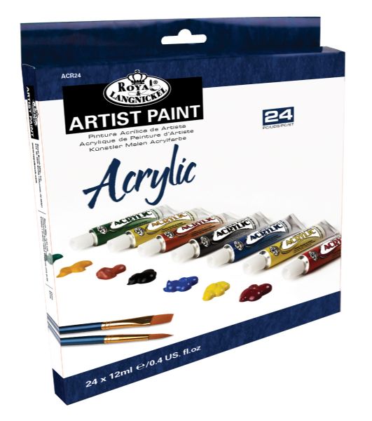24-Color Acrylic Paint Set