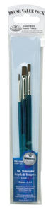 Dark Blue 3-Piece Brush Set 4