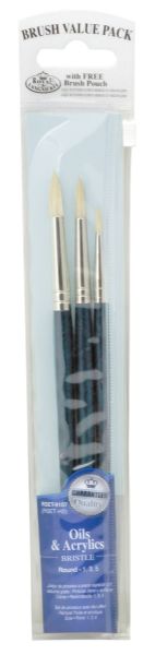 Dark Blue 3-Piece Brush Set 7