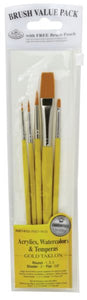 Yellow 5-Piece Brush Set 4