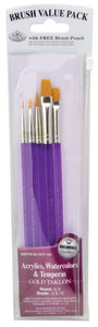 Purple 5-Piece Brush Set 3