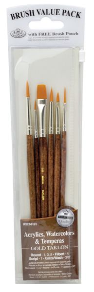 Brown 6-Piece Brush Set 1