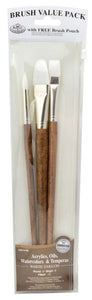 Brown 3-Piece Brush Set 8