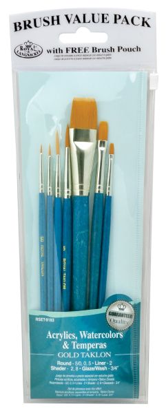 Teal Blue 7-Piece Brush Set 12
