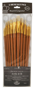 12-Piece Bone Taklon Long Brush Set 1