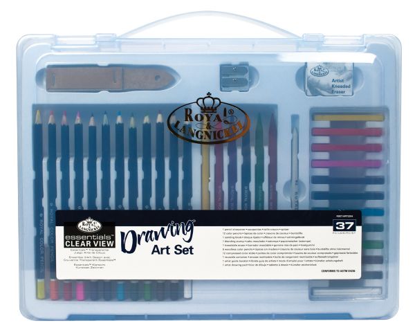 Clear View Large Art Case Drawing Set