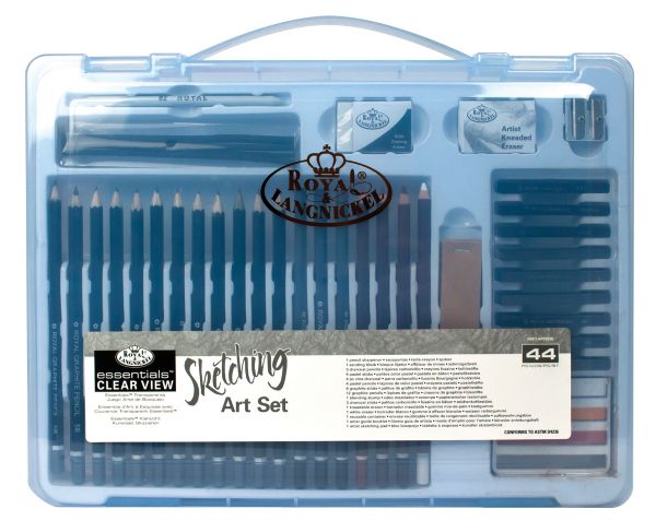 Clear View Large Art Case Sketching Set