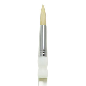 Stiff Hog Bristle Round Brush 8