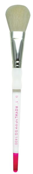 Assorted Natural Hair White Blending Mop Brush 1
