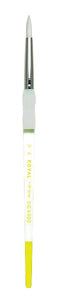 White Taklon Round Brush 4