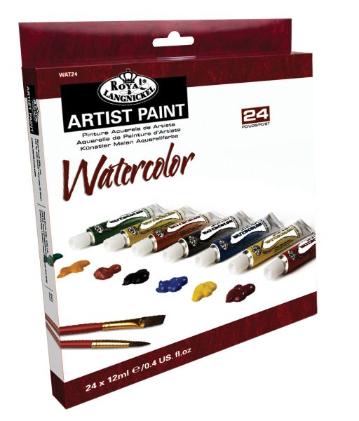 12ml Watercolor Paint 24-Color Set