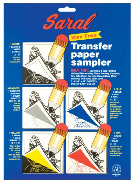 8.5" x 11" Wax-Free Transfer Paper Sampler