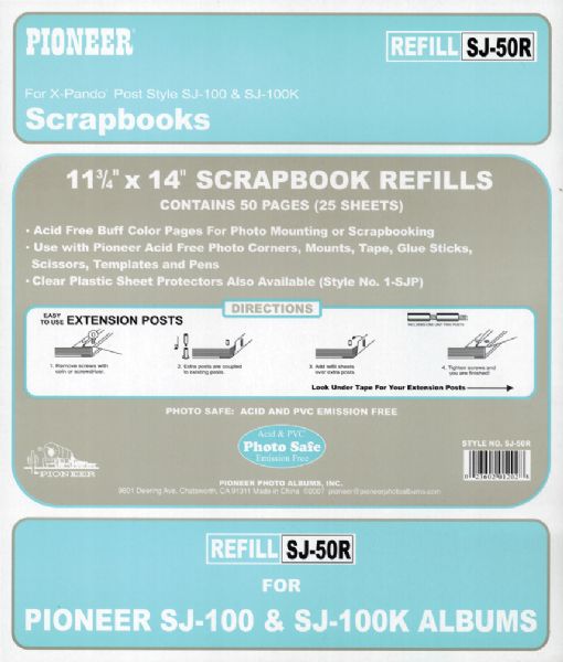 Jumbo Scrapbook Buff Refill Pages