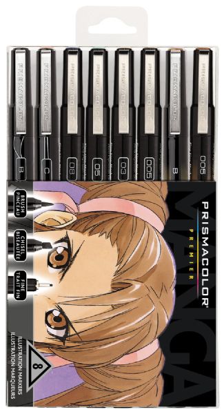 Manga Marker Set 8-Pack