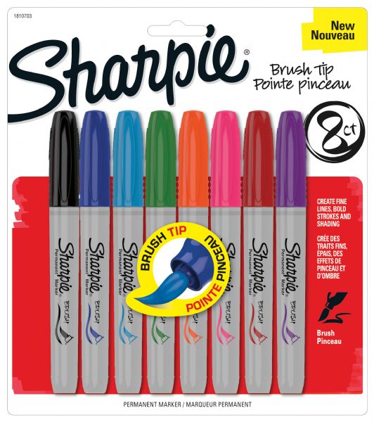 Brush Markers 8-Color Set