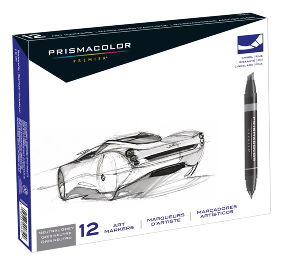 Chisel Marker Neutral Grey Set 12CT