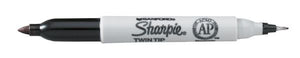 Twin Tip Black Permanent Marker