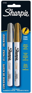Oil-Based Metallic Paint Fine Marker 2-Pack