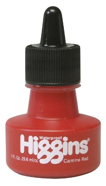 Waterproof Color Drawing Ink Carmine Red