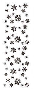 Mounted Rubber Stamp Snowflake Border