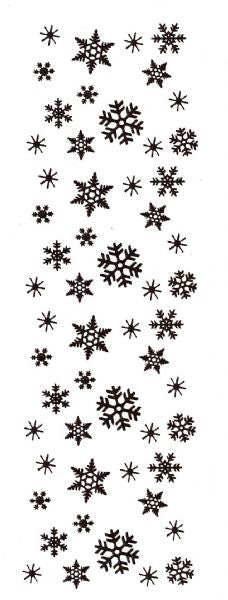 Mounted Rubber Stamp Snowflake Border