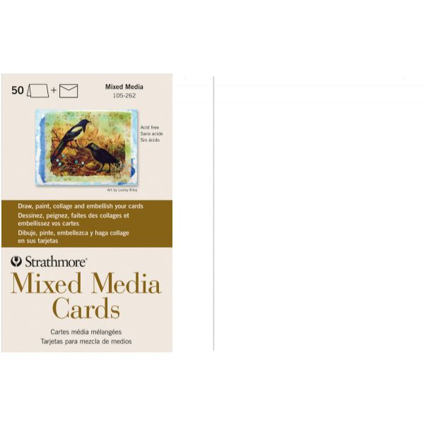 Mixed Media Full Size Cards 50-Pack
