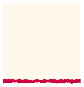 5 x 6.875 White/Red Deckle Creative Cards 20-Pack