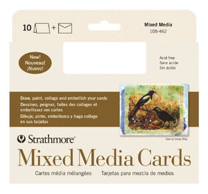 Mixed Media Full Size Cards 10-Pack
