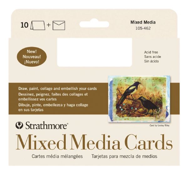 Mixed Media Full Size Cards 10-Pack