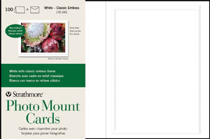 Embossed Photo Mount Cards 100-Pack