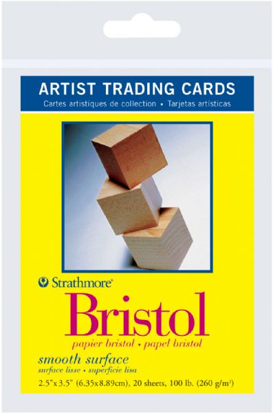 2.5" x 3.5" Smooth Surface Bristol Artist Trading Cards