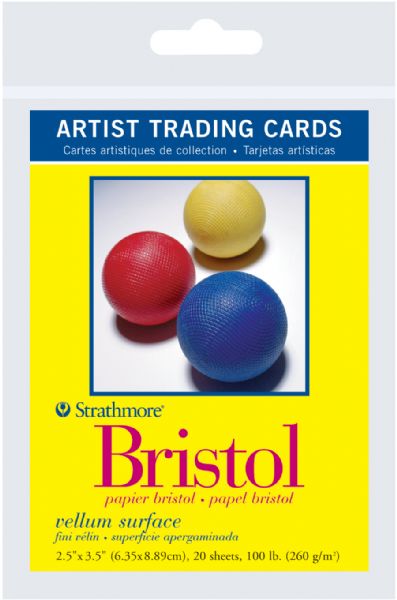 2.5" x 3.5" Vellum Surface Bristol Artist Trading Cards
