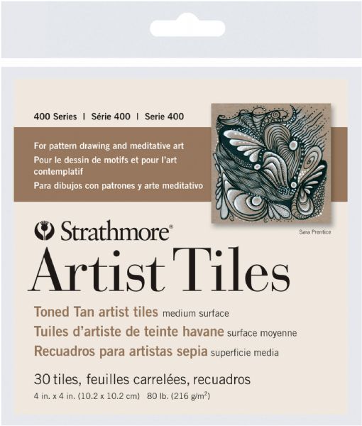 Toned Tan Sketch Artist Tiles