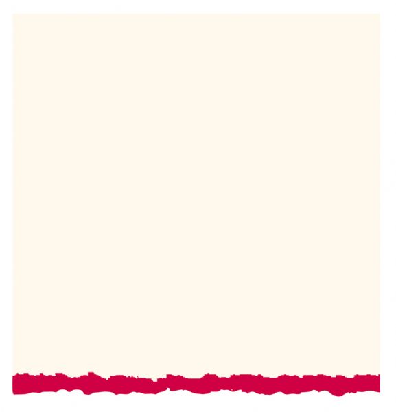 3.5 x 4.875 White/Red Deckle Creative Cards