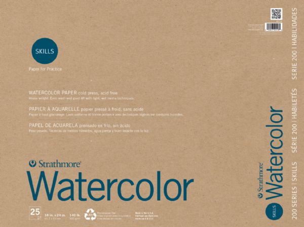 18" x 24" Tape Bound Watercolor Pad