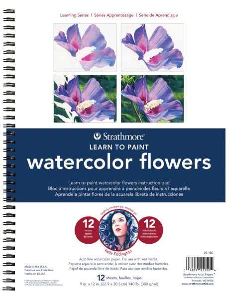 Learning Series Pad Learn Watercolor Flowers