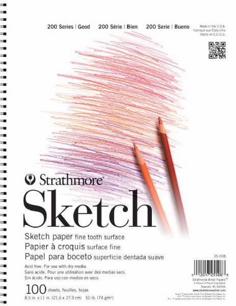 5.5" x 8.5" Tape Bound Sketch Pad